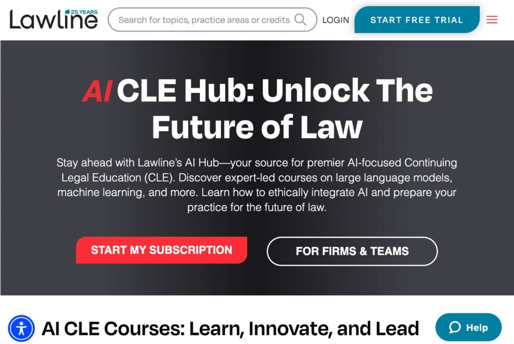 Lawline AI CLE Hub