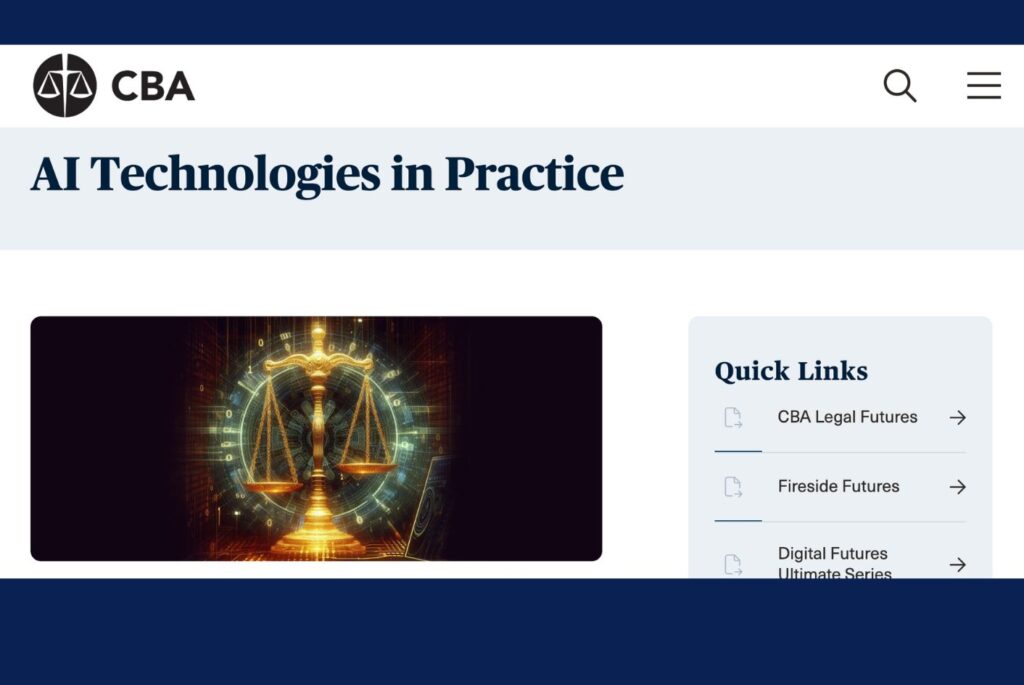 CBA AI in law training