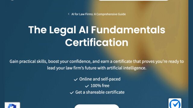The Legal AI fundamentals Certification by Clio