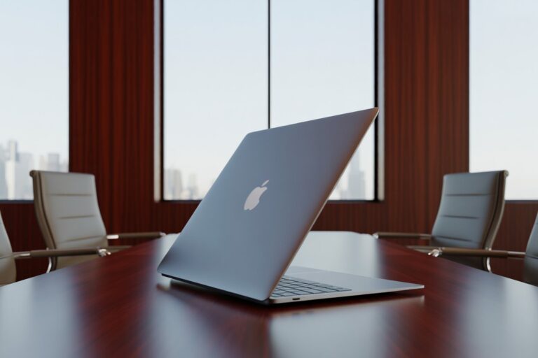 Laptop computer serving as arbiter in a boardroom