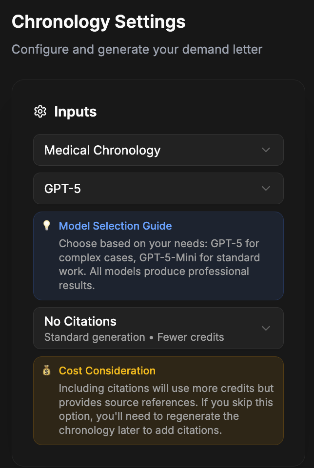 ProPlaintiff Medical Summary Screen