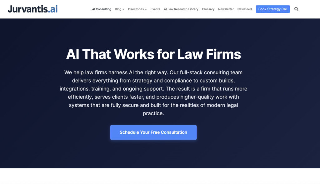 Jurvantis.ai AI Consultants for Law Firms