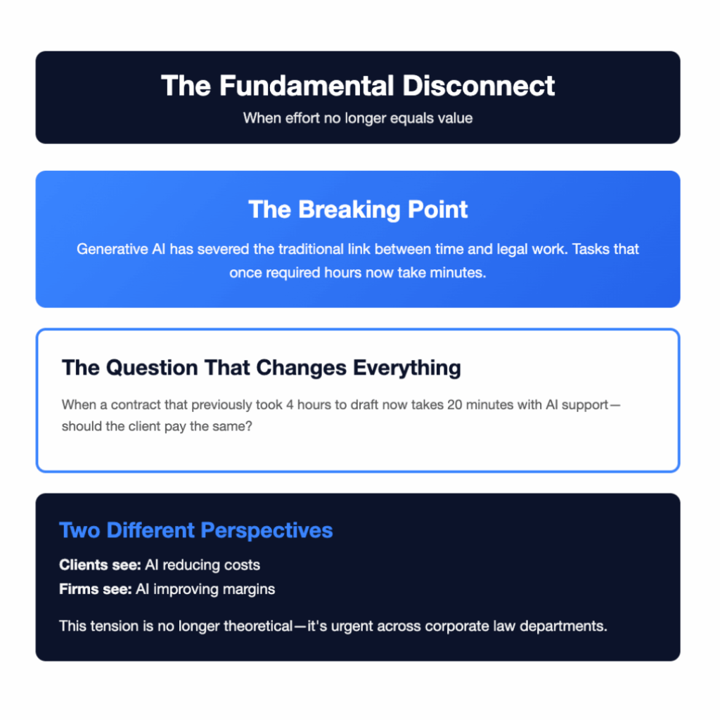 The fundamental disconnect between AI and billable hour